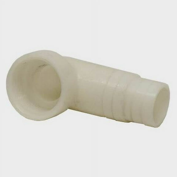 Wellcraft Boat Hose Elbow | 1 1/8 Inch Barbed 90 Degree Off White