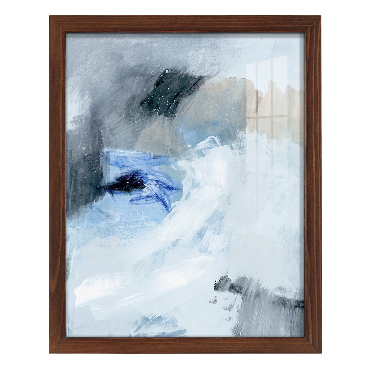 Welle I - Framed Print w/glass - Chestnut
