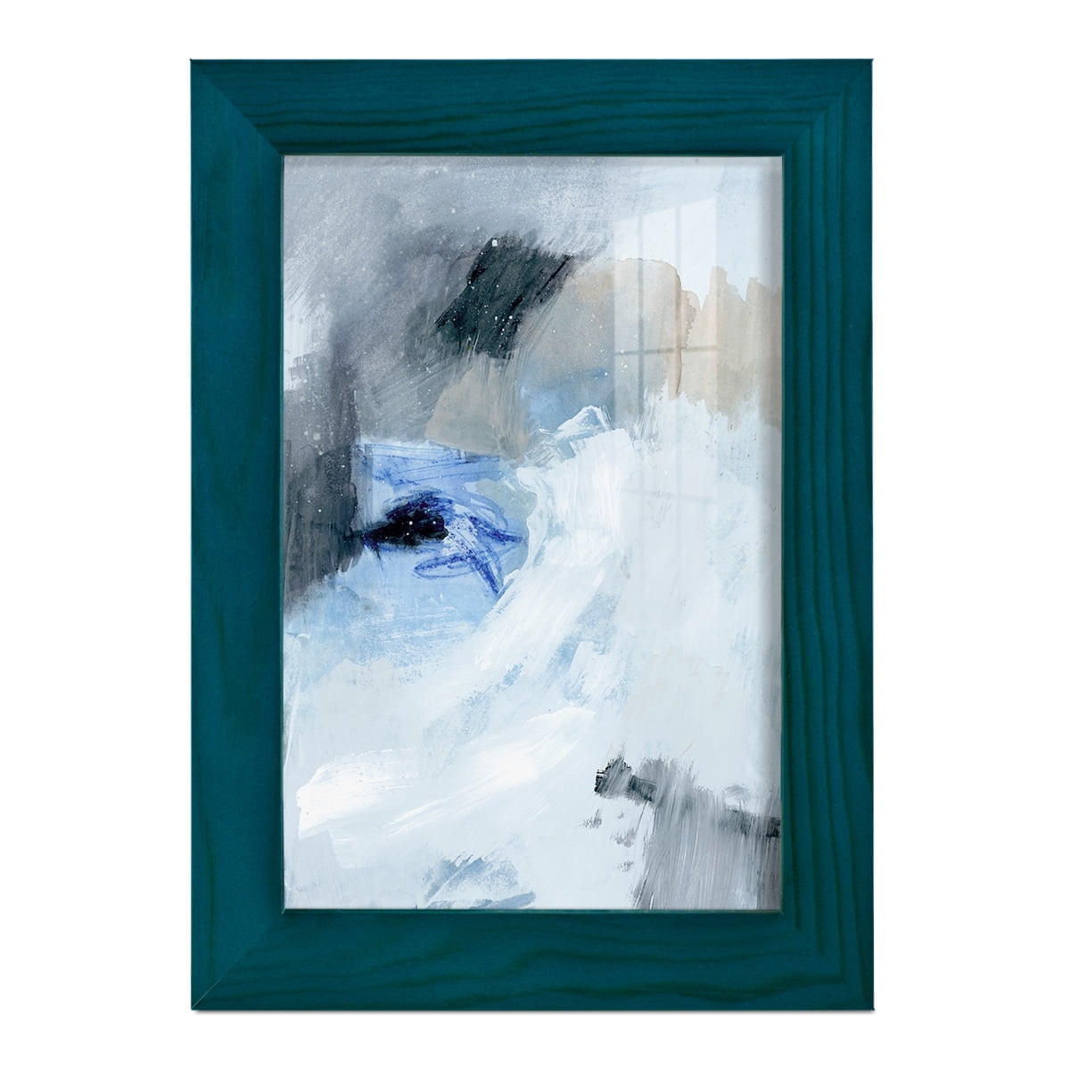 Welle I - Framed Print w/glass - Ocean Blue