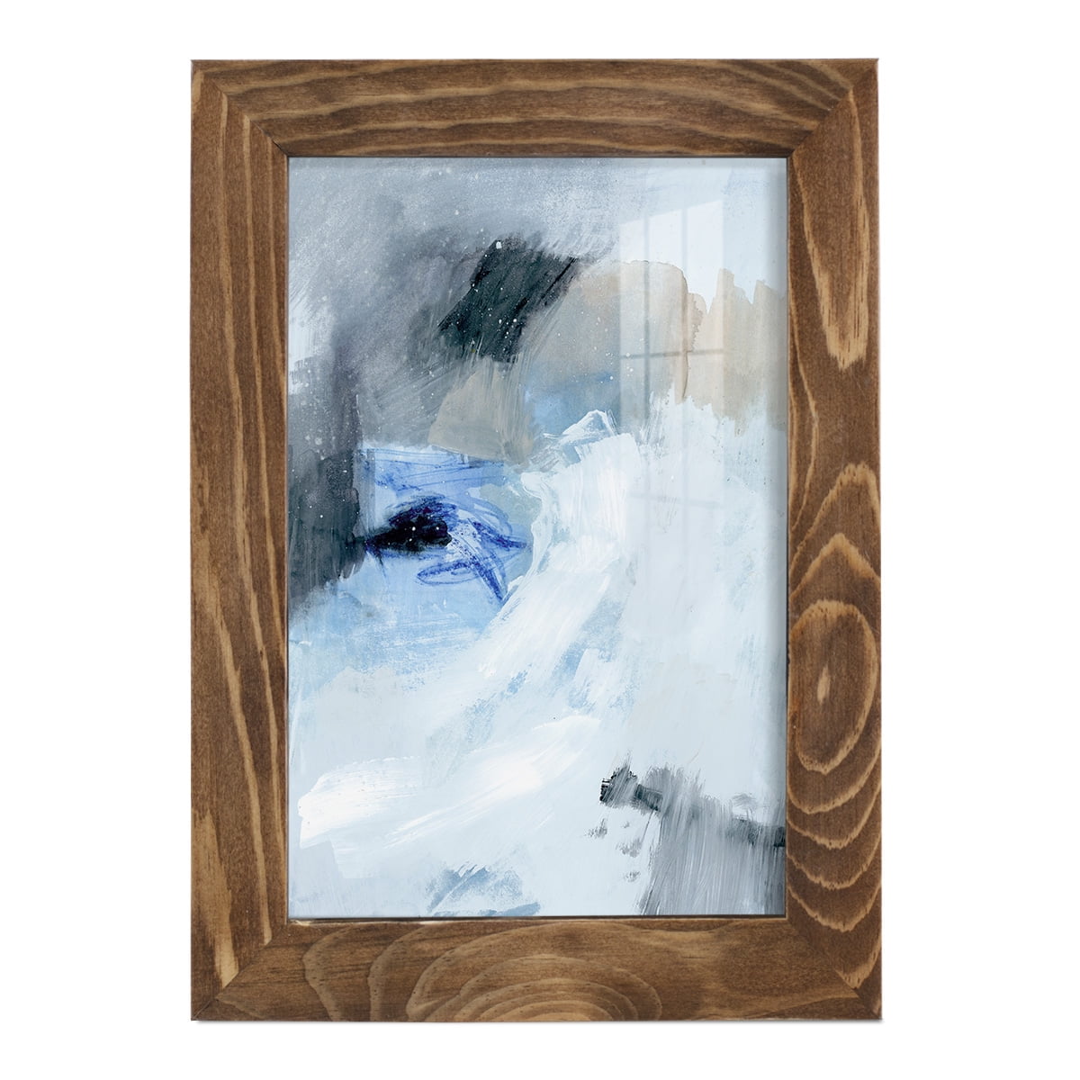 Welle I - Framed Print w/glass - Walnut