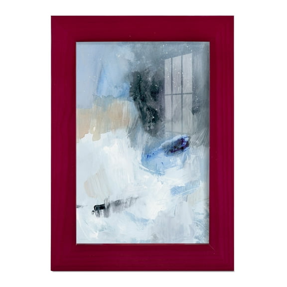 Welle II - Framed Print w/glass - Cherry Red