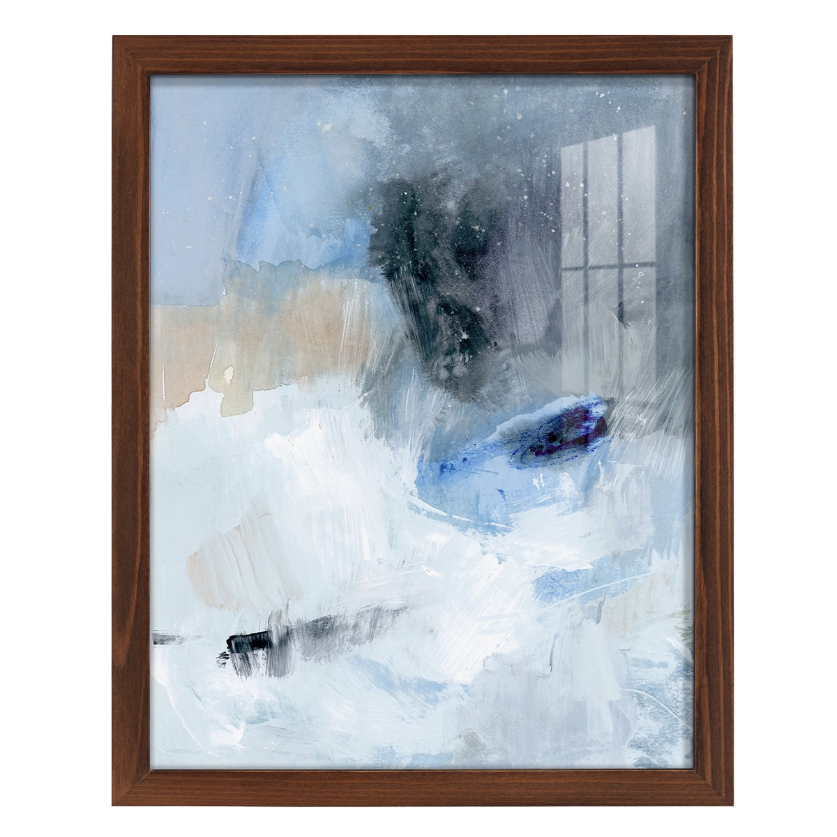 Welle II - Framed Print w/glass - Chestnut
