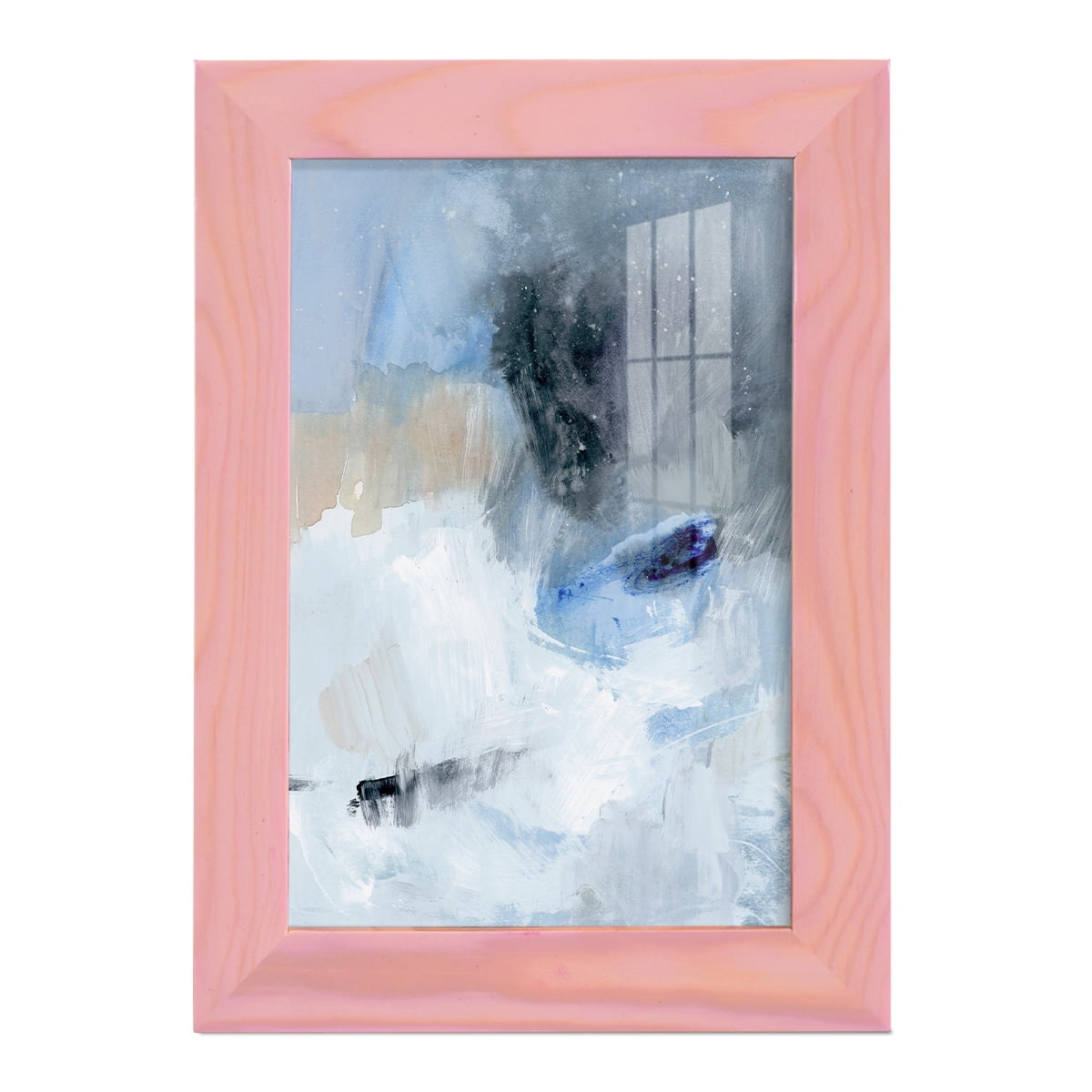 Welle II - Framed Print w/glass - Sunset Pink
