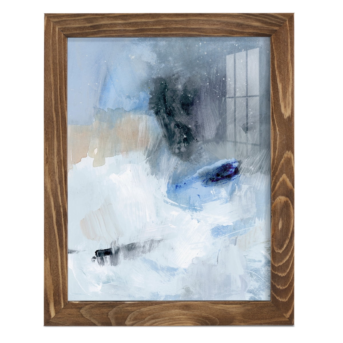 Welle II - Framed Print w/glass - Walnut