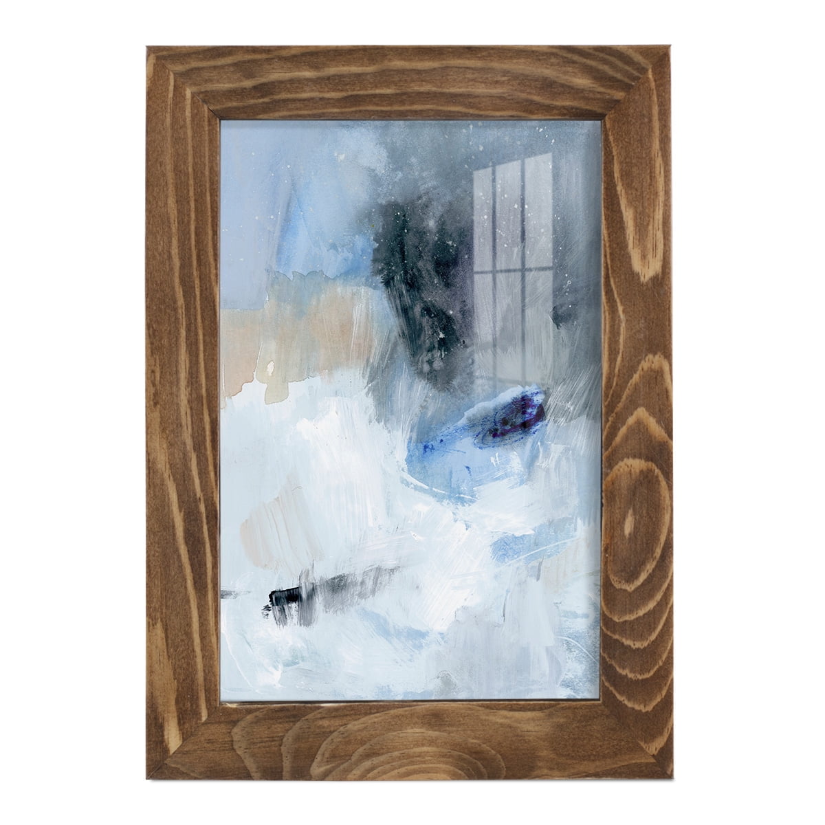 Welle II - Framed Print w/glass - Walnut