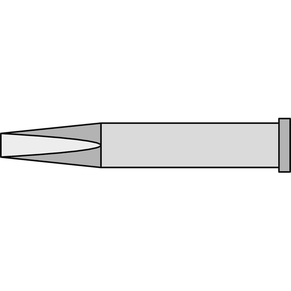 Weller 0054470299 XTM, .126" x 1.543" Reach Chisel Tip, For WP120 Soldering Pencil