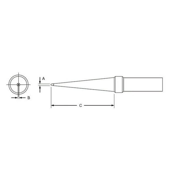 Weller PTK7 .046" x 1.0" x 700  PT Series Long Screwdriver Tip for TC201 Series Iron
