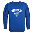thumbnail image 1 of Wellesley College Blue Alumni Fleece Sweatshirt, Royal - 2XL, 1 of 1