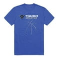 thumbnail image 1 of Wellesley College Blue College Basketball T-Shirt, Royal - 2XL, 1 of 1