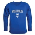 thumbnail image 1 of Wellesley College Blue Dad Crewneck Sweatshirt, Royal - Small, 1 of 1