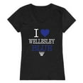 thumbnail image 1 of Wellesley College Blue I Love Women T-Shirt, Black - 2XL, 1 of 1