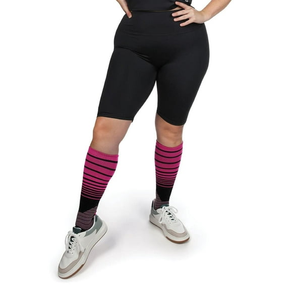 Wellfit Smoothing High-Waisted Scrunch Butt Shorts, XL, Black