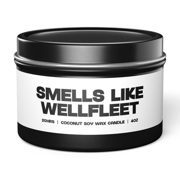 Wellfleet Massachusetts Moving Away Tin Candle Gifts Home Office Decor