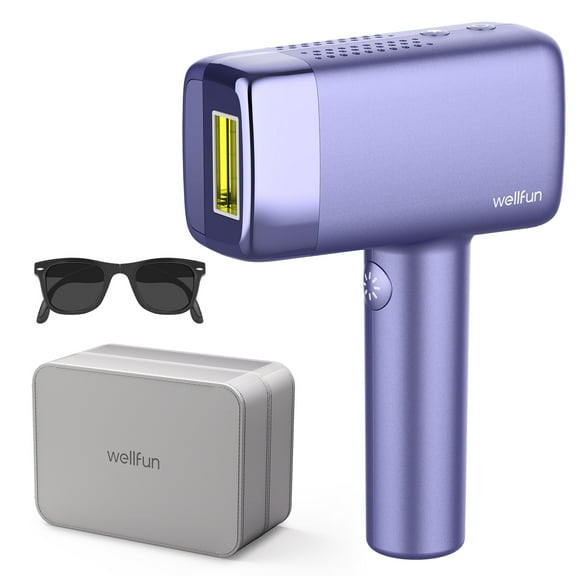 Wellfun Laser Hair Removal - IPL Hair Removal for Women & Men - Painless Hair Remover - Ice-cooling System