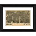 thumbnail image 1 of Wellge 14x10 Black Ornate Wood Framed with Double Matting Museum Art Print Titled - Denver Colorado - Wellge 1889, 1 of 4