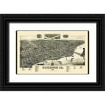 thumbnail image 1 of Wellge 32x21 Black Ornate Wood Framed with Double Matting Museum Art Print Titled - Davenport Iowa - Wellge 1888, 1 of 4