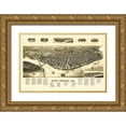 thumbnail image 1 of Wellge 32x22 Gold Ornate Wood Framed with Double Matting Museum Art Print Titled - Rock Island Illinois - Wellge 1888, 1 of 4