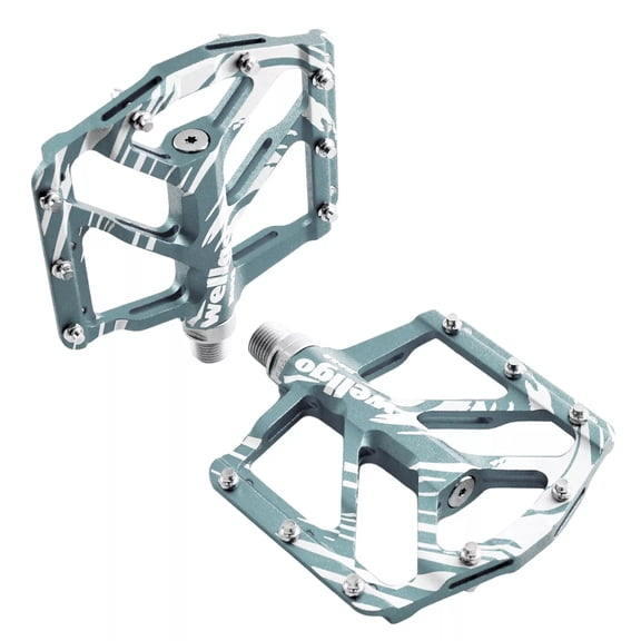 Wellgo B252 Flat Pedals Low Profile Design, Gray,WE3096