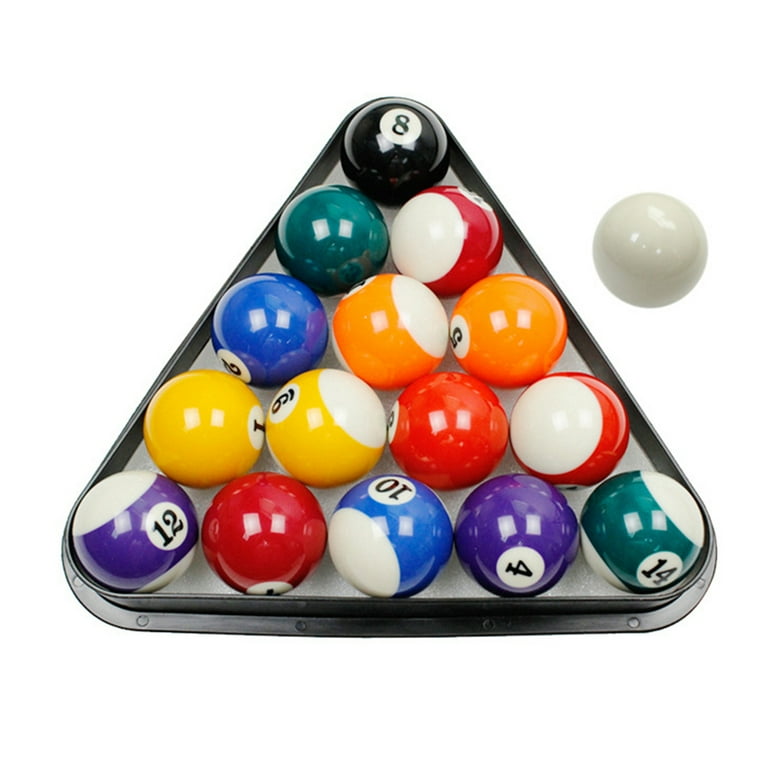 Triangolo Per Palline Snooker - Plastica Nera, 15 Palline, Dimensione Standard 52.5mm