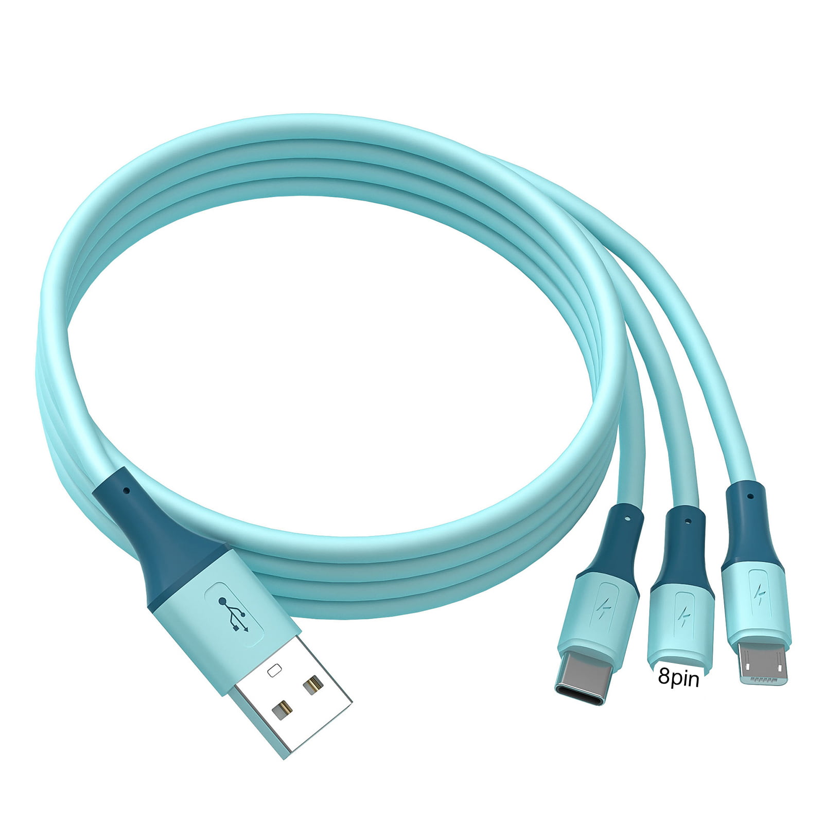 HI-PLUS Micro USB Cable 2 A 1 m USB DATA CABLE - 3in1 Multi-Pin