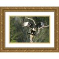thumbnail image 1 of Welling, Dave 18x13 Gold Ornate Wood Framed with Double Matting Museum Art Print Titled - TX, Starr Co, Crested caracara taking flight, 1 of 4