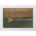 thumbnail image 1 of Welling, Dave 18x13 White Modern Wood Framed Museum Art Print Titled - TX, Western coachwhip snake swims in a small pond, 1 of 4
