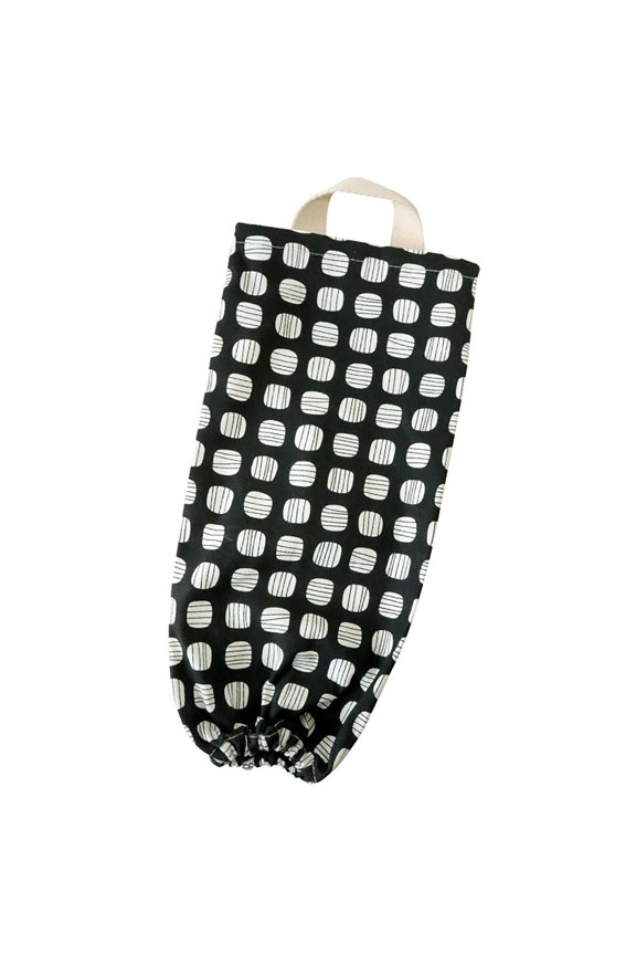 Flower Pattern Garbage Bag Storage Holder Collapsible Fabric Storage Dispenser Garbage Bag Organizer for Home