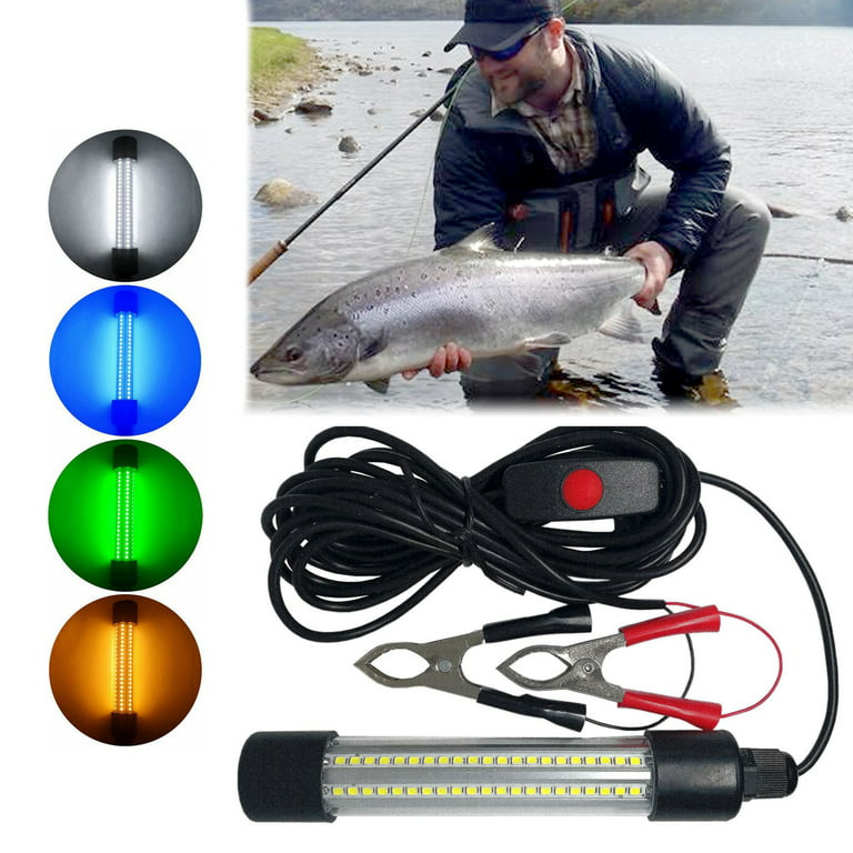 Welling Underwater LED Fishing Light Glowing Attract Fish with