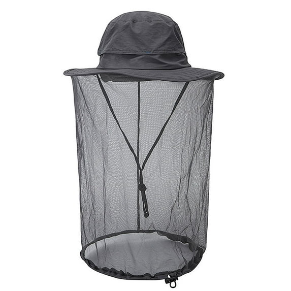 Welling Unisex Mosquito Insect Bee Net Mesh Head Face Protector Fishing Hunting Hat