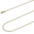 thumbnail image 1 of Wellingsale 14k Tri 3 Color Gold Polished Solid 1.5mm Valentino Diamond Cut Chain Necklace with Spring Ring Clasp - 22", 1 of 6