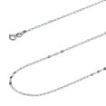 thumbnail image 1 of Wellingsale 14k White Gold Polished Solid 1.7mm Twisted Mirror Chain Necklace with Spring Ring Clasp - 18", 1 of 6