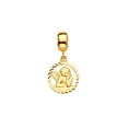 thumbnail image 1 of Wellingsale 14k Yellow Gold Angel Charm for Mix & Match Bracelet (Size : 19 x 10 mm), 1 of 3