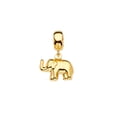 thumbnail image 1 of Wellingsale 14k Yellow Gold Elephant Wildlife Charm for Mix & Match Bracelet (Size : 17 x 11 mm), 1 of 3