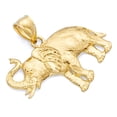 thumbnail image 1 of Wellingsale 14k Yellow Gold Elephant Wildlife Pendant (Size : 27 x 22 mm), 1 of 4