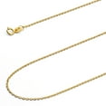 thumbnail image 1 of Wellingsale 14k Yellow Gold Polished Solid 1.2mm Classic Rolo Cable Chain Necklace with Spring Ring Clasp - 22", 1 of 6