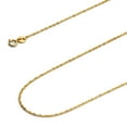 thumbnail image 1 of Wellingsale 14k Yellow Gold Polished Solid 1.2mm Singapore Chain Necklace with Spring Ring Clasp - 22", 1 of 6