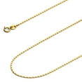 thumbnail image 1 of Wellingsale 14k Yellow Gold Polished Solid 1mm Snail Link Chain Necklace with Spring Ring Clasp - 22", 1 of 6