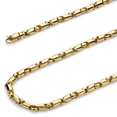 thumbnail image 1 of Wellingsale 14k Yellow Gold Polished Solid 4.5mm Handmade Bullet Chain Link Bracelet - 8.5", 1 of 6