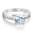 thumbnail image 1 of Wellingsale Ladies 925 Sterling Silver Wedding Engagement Ring - Size 6, 1 of 6
