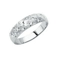 thumbnail image 1 of Wellingsale Mens Solid 14k White Gold Polished CZ Cubic Zirconia Wedding Ring Band - Size 11, 1 of 3