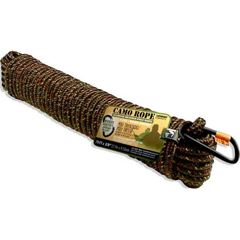 Wellington 3/8 in. D X 75 ft. L Camouflage Diamond Braided Poly Rope Wellington 3/8 in. D X 75 ft. L Camouflage Diamond Braided Poly Rope