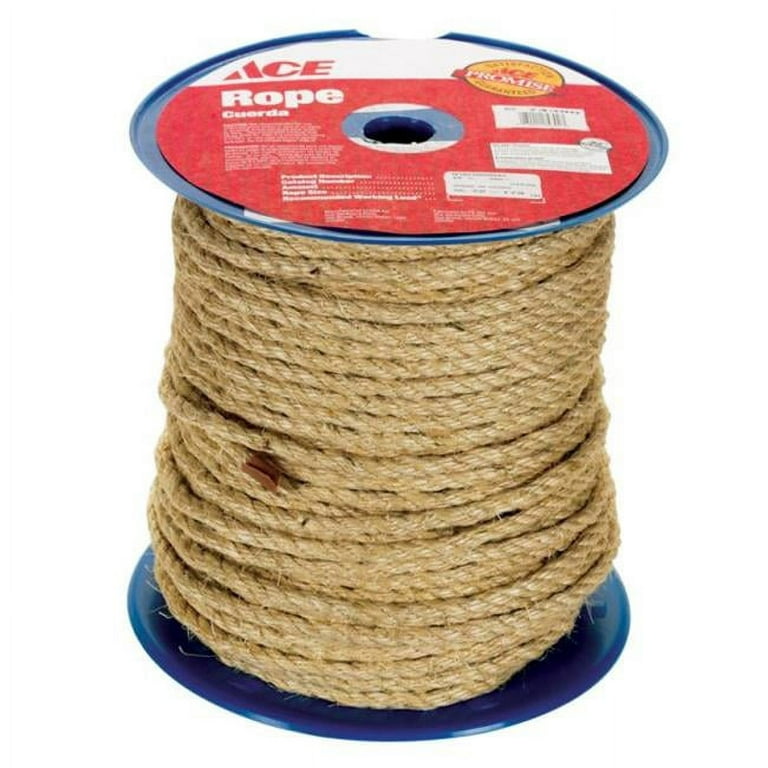 Golberg Twisted Sisal Rope Available in 1/4, 5/16, 3/8, 1/2, 3/4, and  1-inch Diameters in Various Lengths