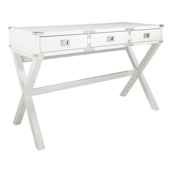 Wellington 46" Desk with Power in White Finish