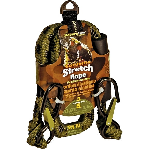 Wellington CZB3CA Stretch Rope 3 ft L Polypropylene Camouflage