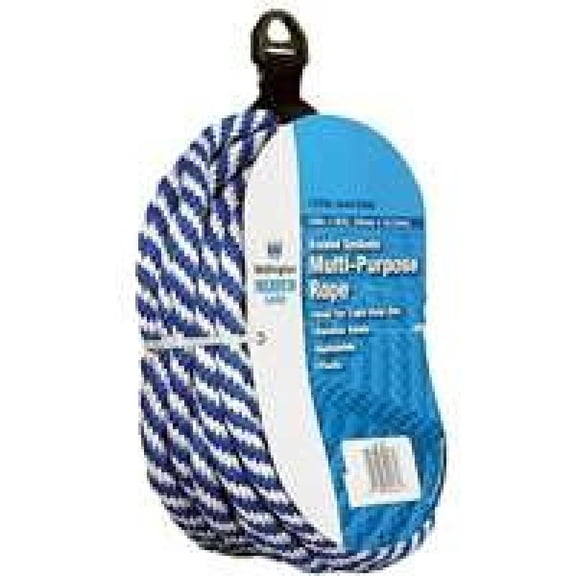 Wellington Cordage Llc 3/8'X50' Blu Derby Rope Rope Polypropylene