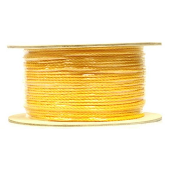 Wellington Cordage P2416S1000YFR 0.25 in. x 1000 ft. Yellow Hollow Braid Poly Rope