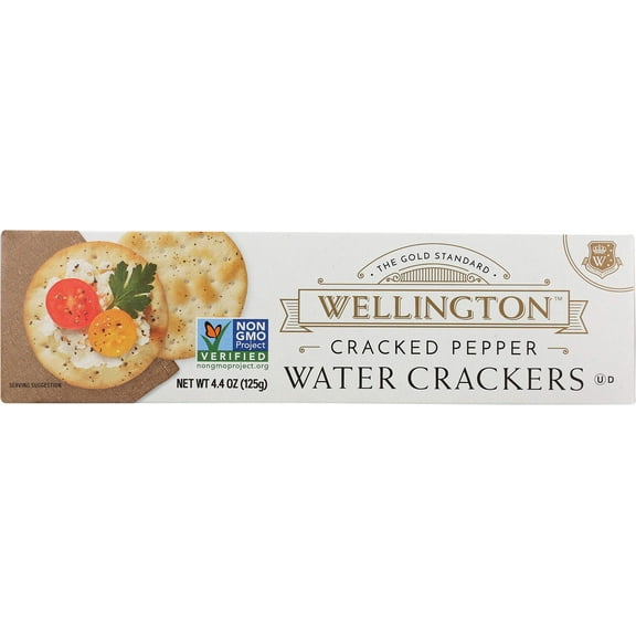 Wellington Cracked Pepper Crackers, 4.4-Ounces (Pack of 12)