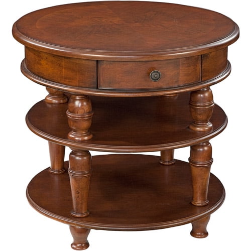 Wellington Hall Round End Table, Cherry