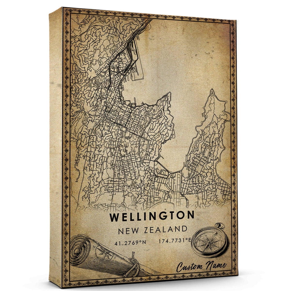 Ben Tre Map Poster, Vietnam Map Art Poster, Canvas, Ben Tre Map - Main Image