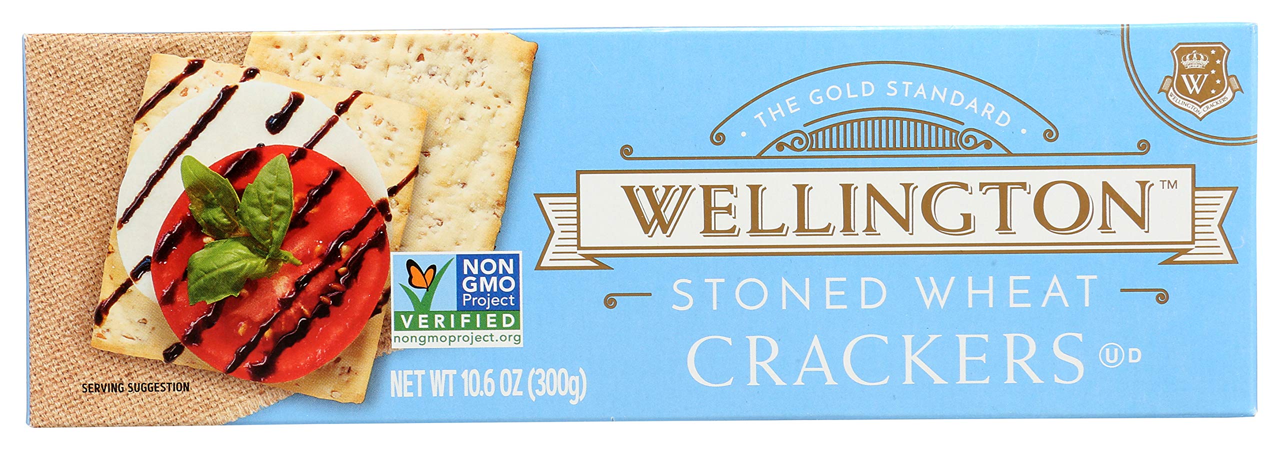 Wellington Stoned Wheat Crackers, cheese , 10.6Ounces (Pack of 12